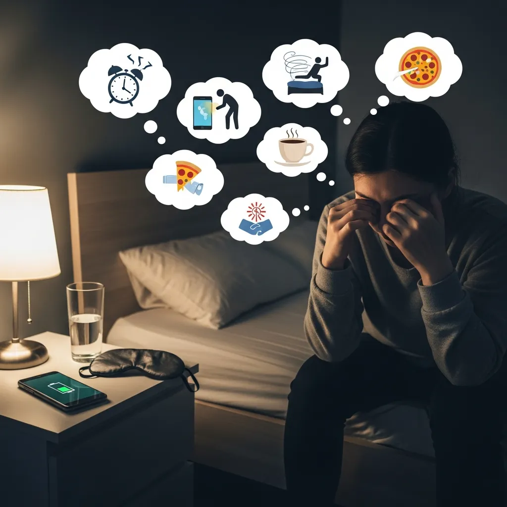 Post-sleep tiredness causes.