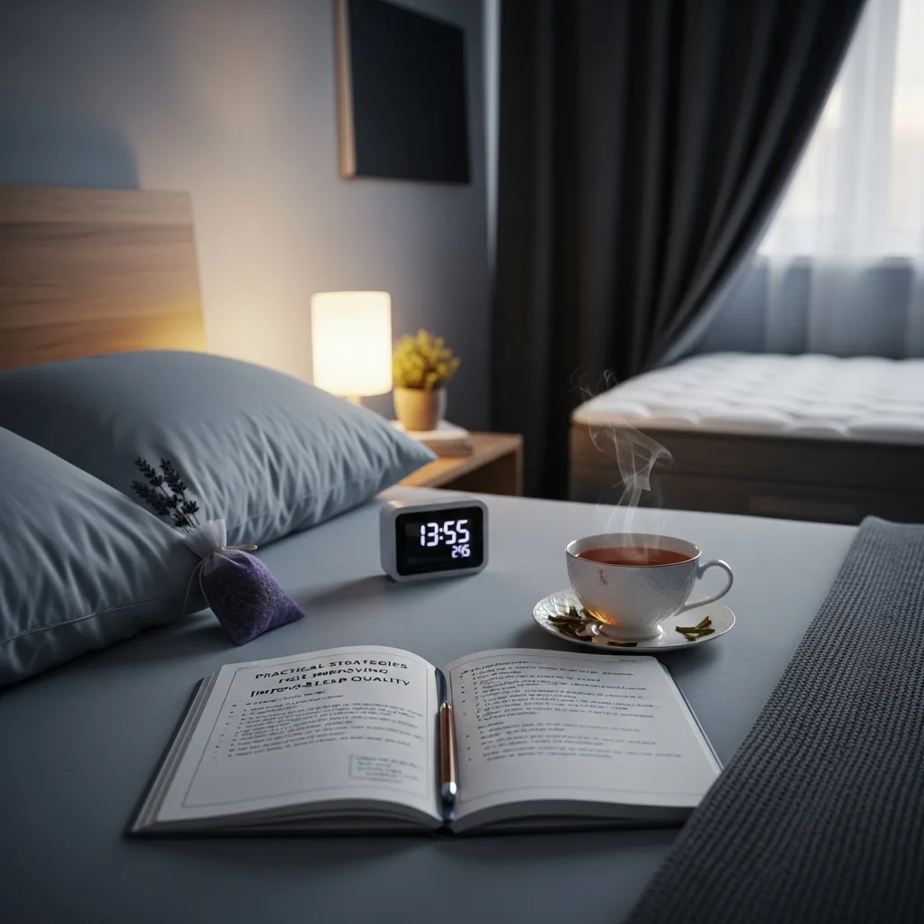 Sleep quality improvement tips.