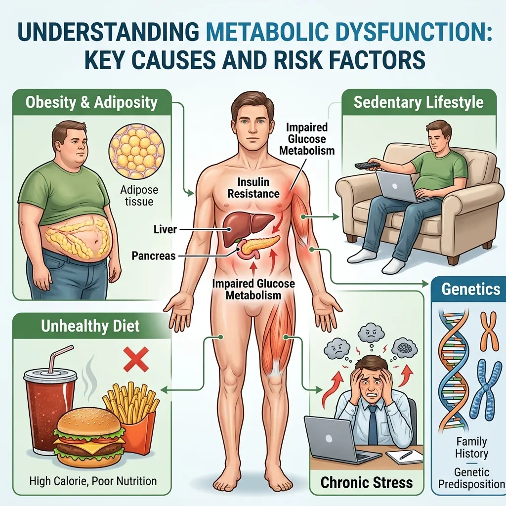 Causes and risk factors of metabolic dysfunction